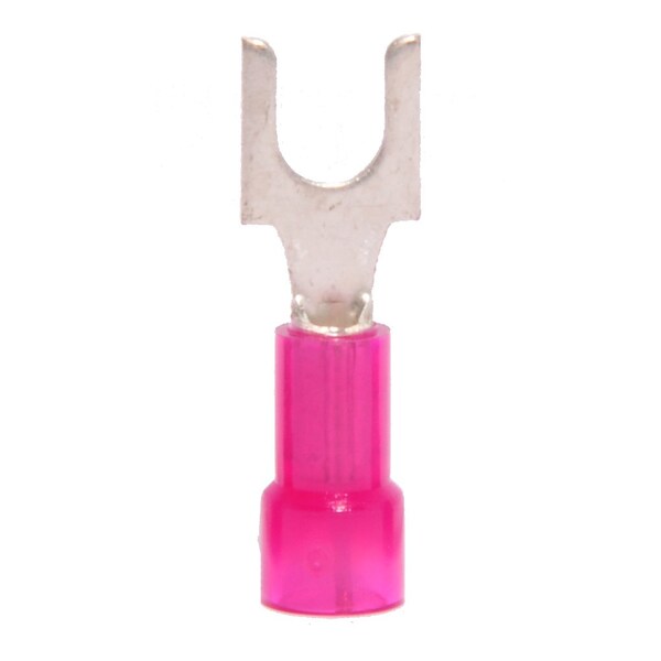 Fork Terminal, #8 Stud Size, 18 AWG, 600 V, Nylon Insulated, 1000 PK